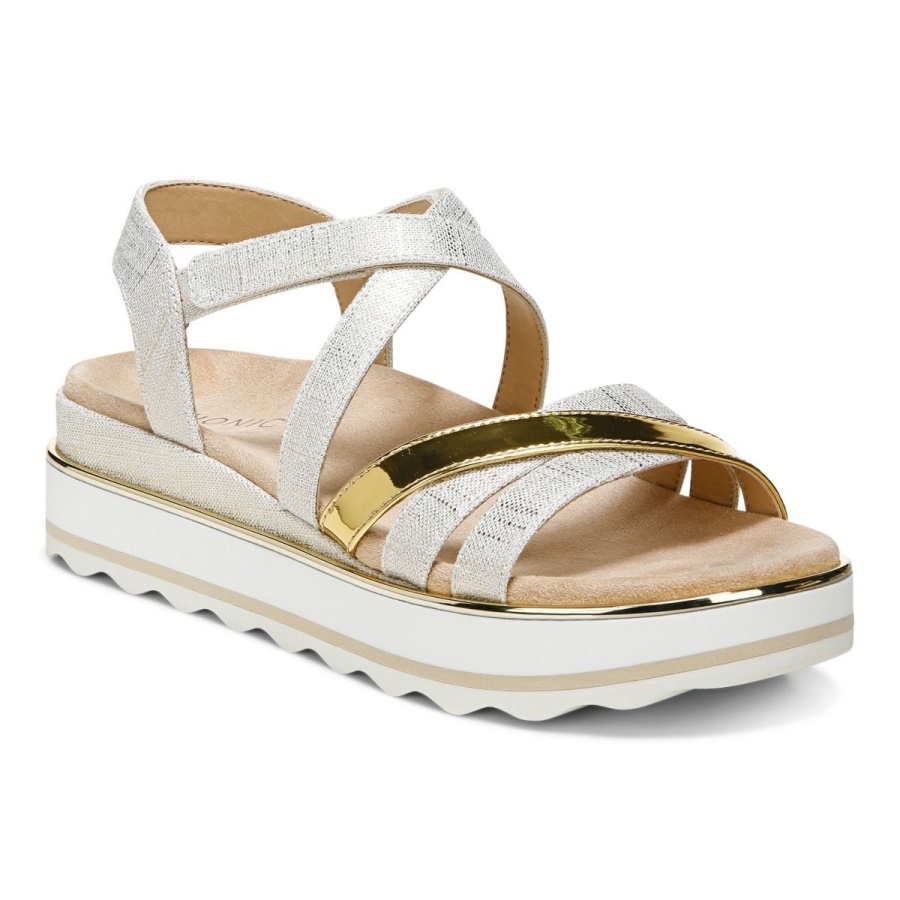 Kellyn Flatform Sandal Vionic Marshmallow
