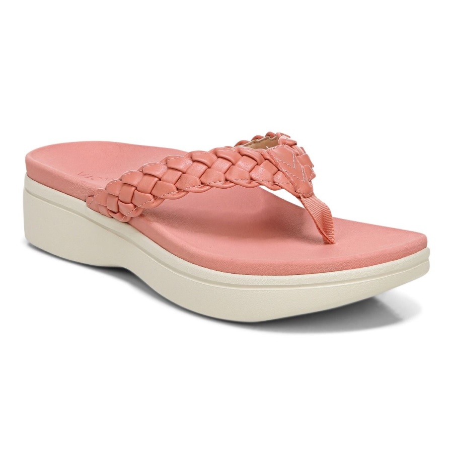 Kenji Platform Sandal Vionic Terra Cotta