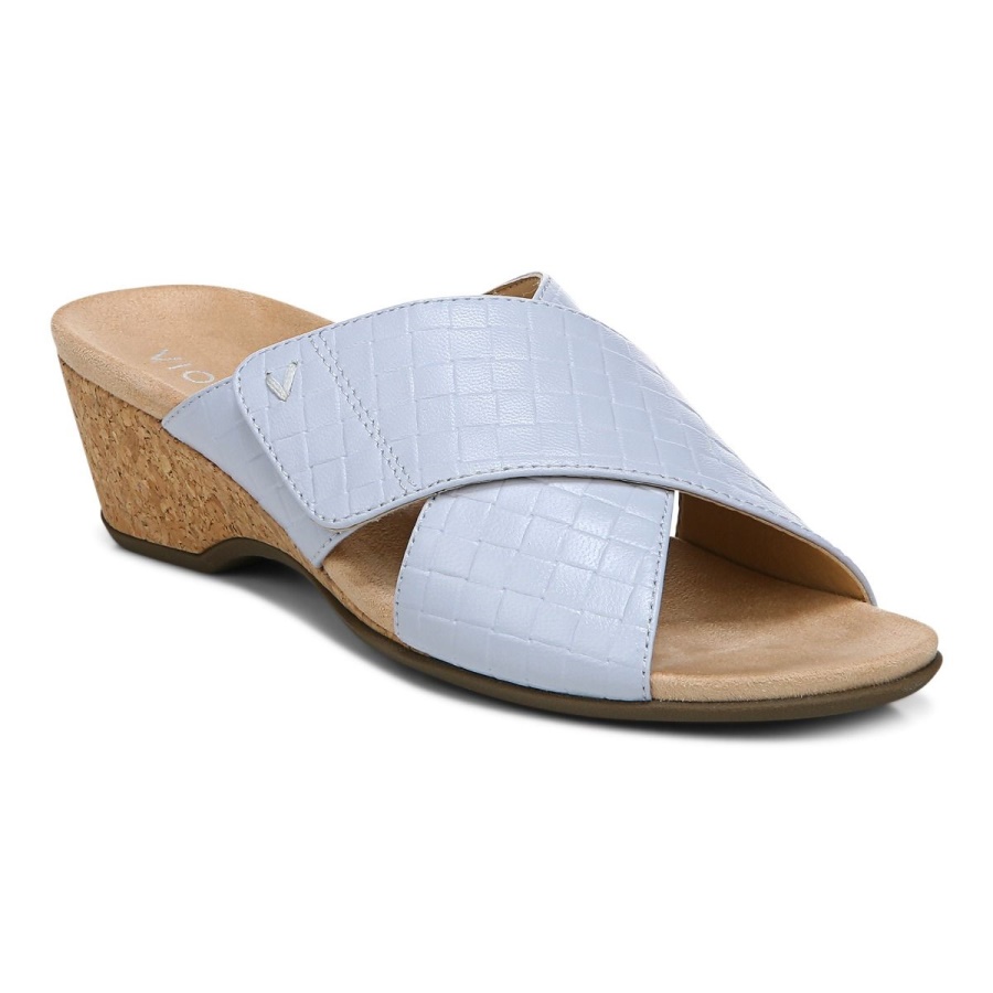 Vionic Blue Haze Leticia Wedge Sandal