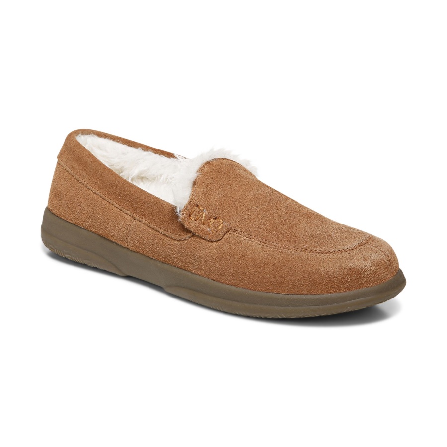 Vionic Toffee Suede Lynez Slipper