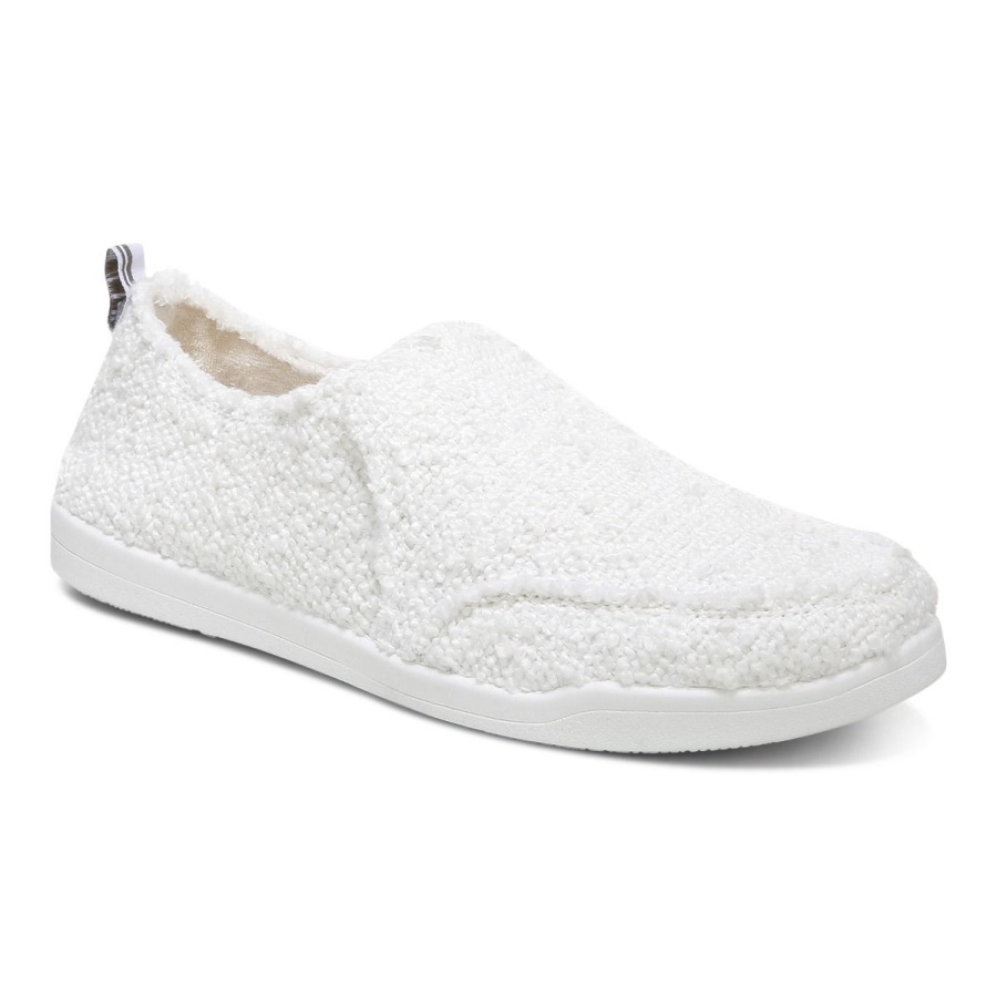 Beach Malibu Slip on Sneaker: Boucle Vionic White Boucle