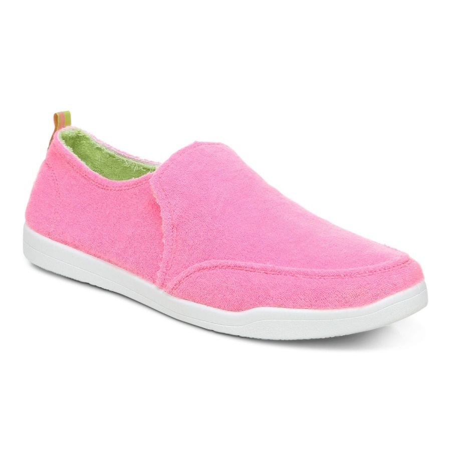 Beach Malibu Slip on Sneaker: Terry Bubblegum Terry Vionic