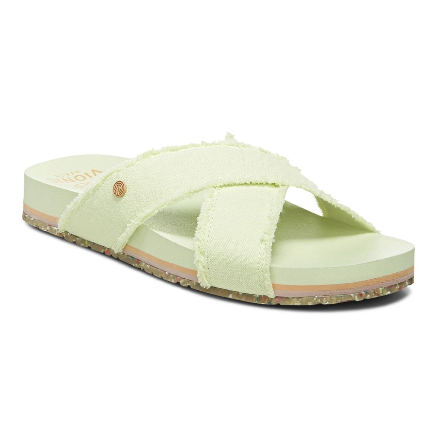 Pale Lime Vionic Beach Panama Sandal