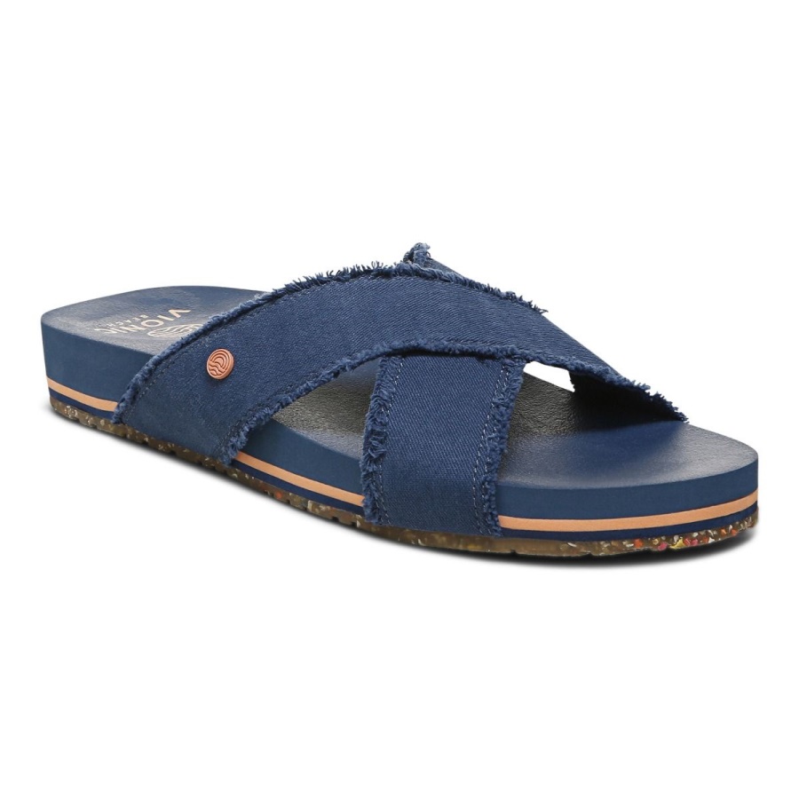 Vionic Beach Panama Sandal Navy