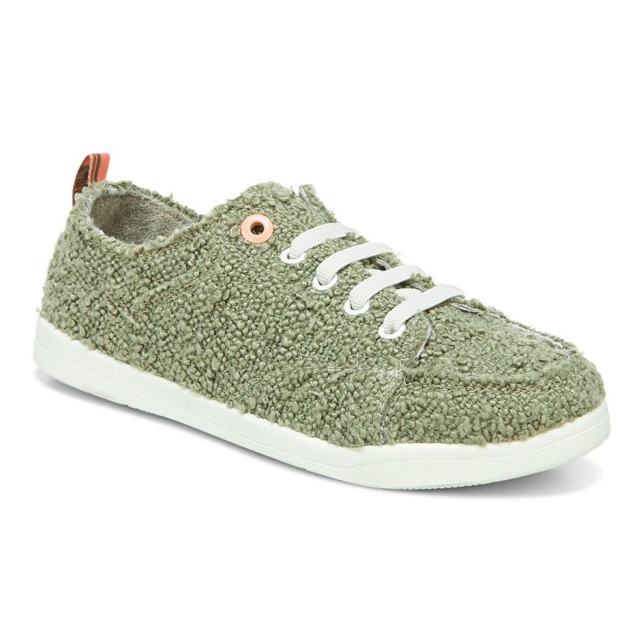 Beach Pismo Casual Sneaker: Boucle Vionic Army Green Boucle