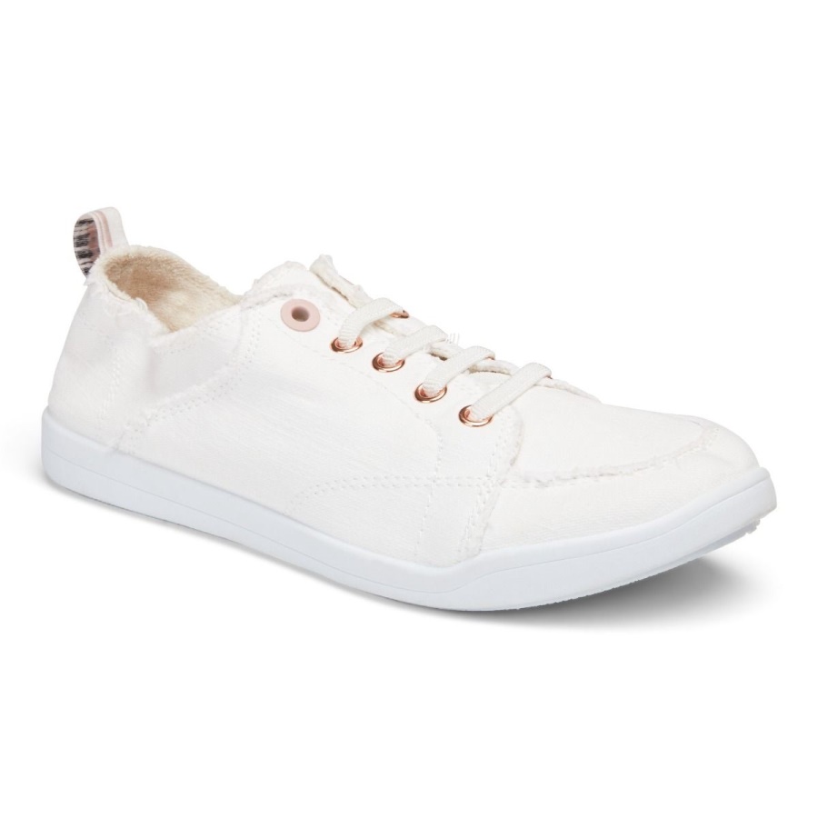 Beach Pismo Casual Sneaker: Canvas Cream Vionic