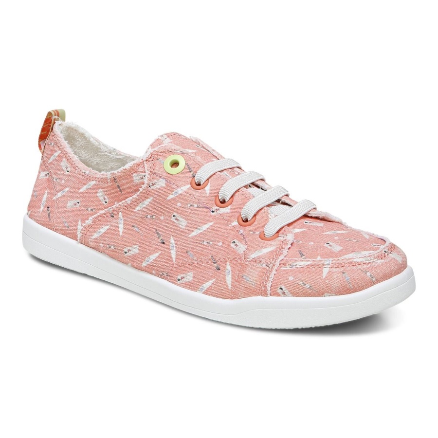 Beach Pismo Casual Sneaker: Fun in the Sun Vionic Papaya