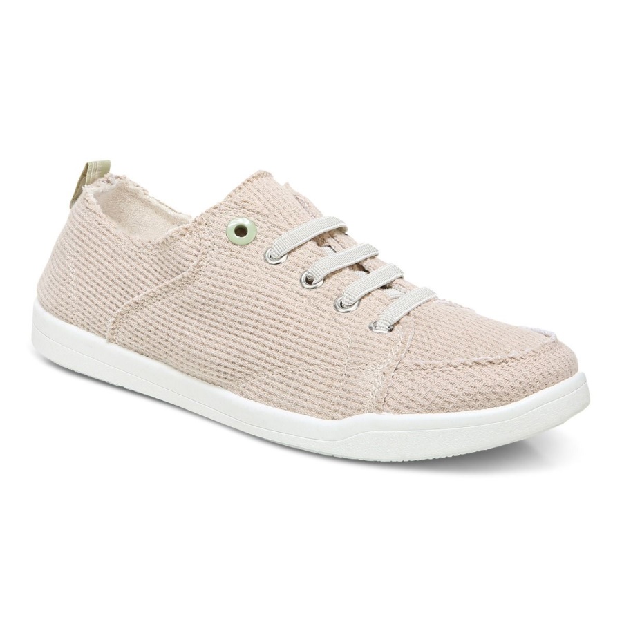 Vionic Cream Knit Beach Pismo Casual Sneaker: Knit