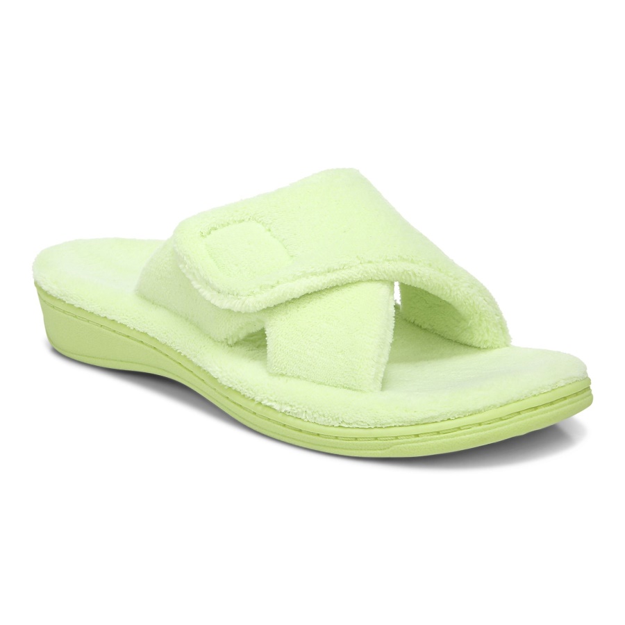 Pale Lime Relax Slippers Vionic