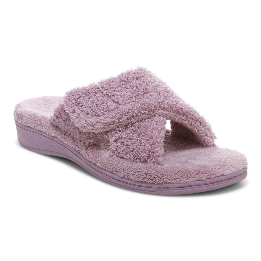 Vionic Dusk Curly Terry Relax Slippers