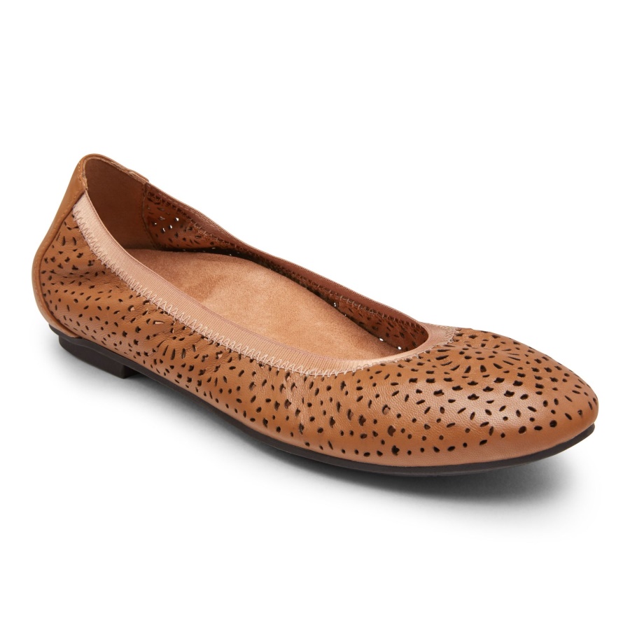 Robyn Flat Toffee Vionic