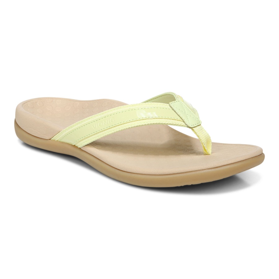 Vionic Tide II Toe Post Sandal Pale Lime
