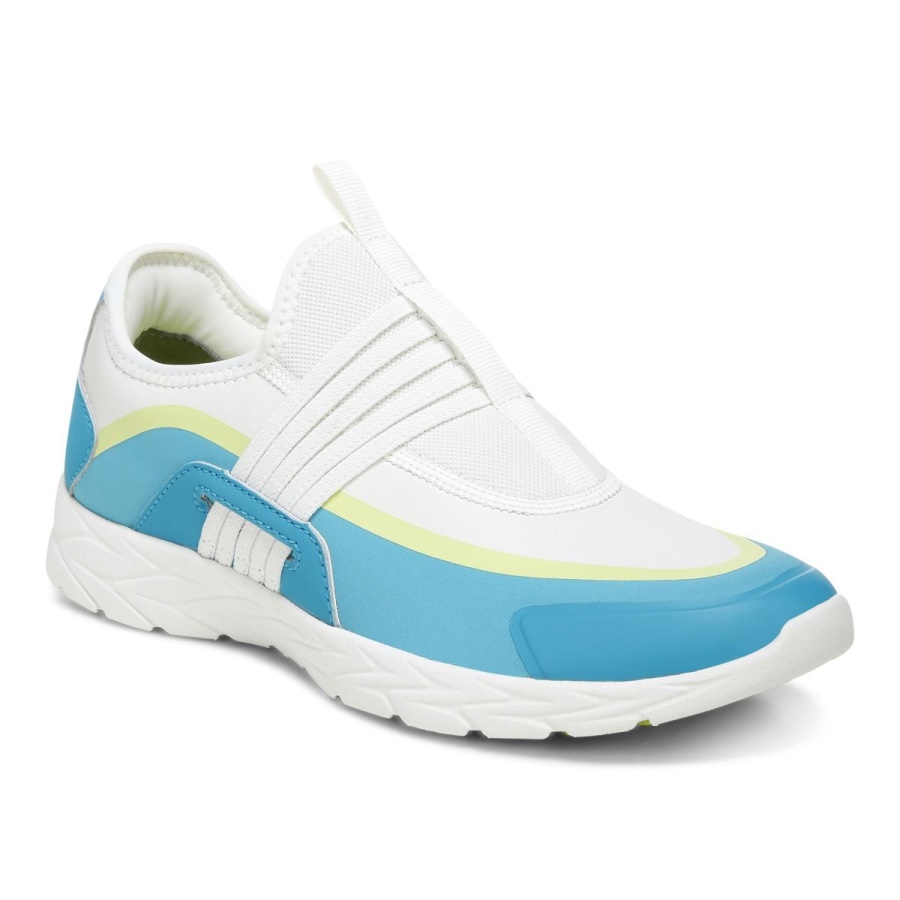 Vionic Marshmallow Lake Blue Vayda Slip On Sneaker