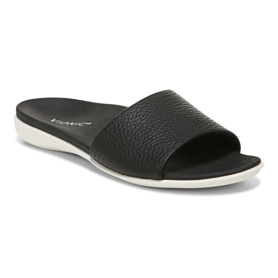 Vionic Val Slide Sandal Black