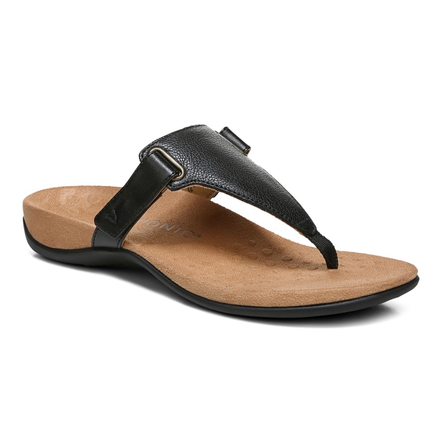 Wanda T-Strap Sandal Black Vionic