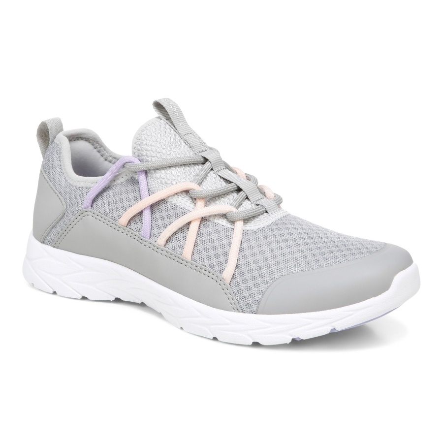 Grey Zeliya Lace Up Sneaker Vionic