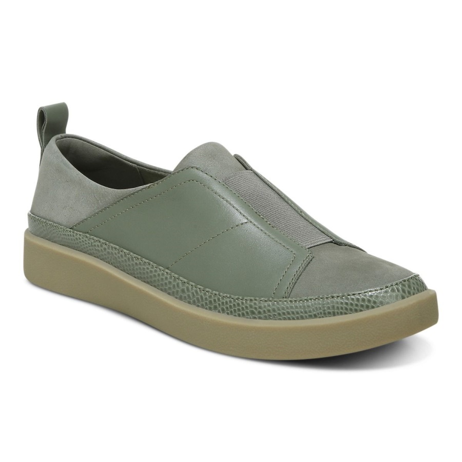 Vionic Army Green Zinah Slip on Sneaker