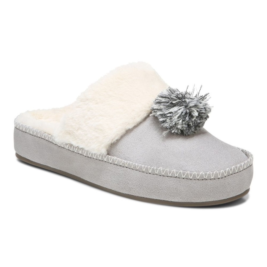 Grace Slipper Vionic Light Grey