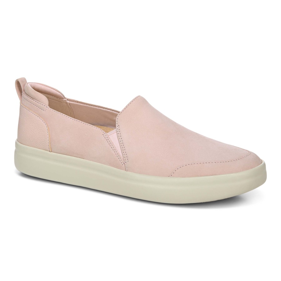 Penelope Casual Slip On Pale Blush Nubuck Vionic