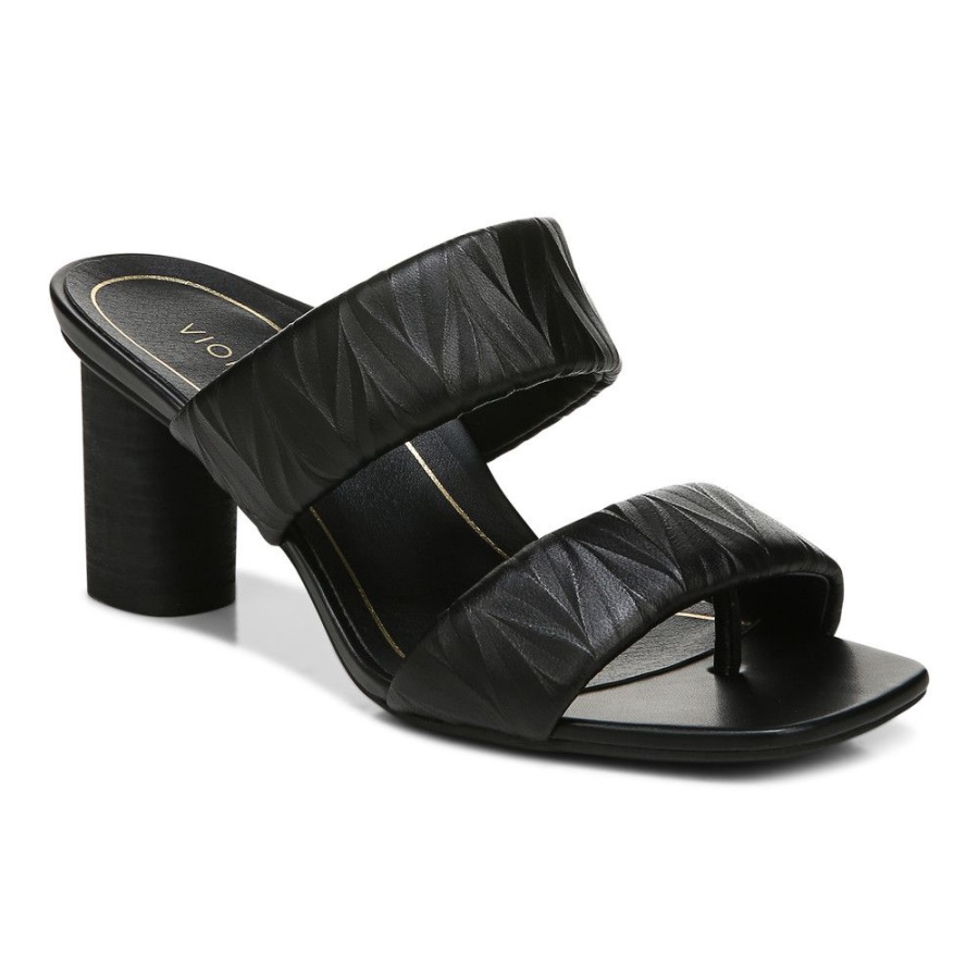 Black Emaline Heeled Sandal Vionic