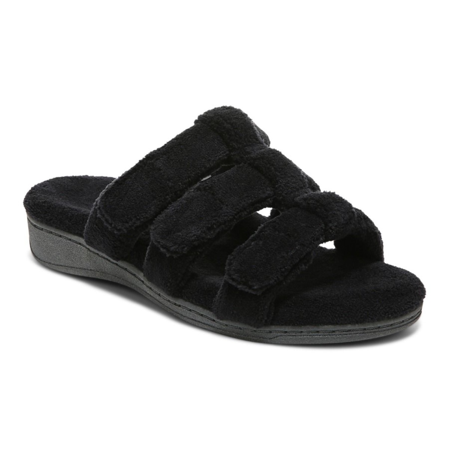 Black Snooze Slipper Vionic