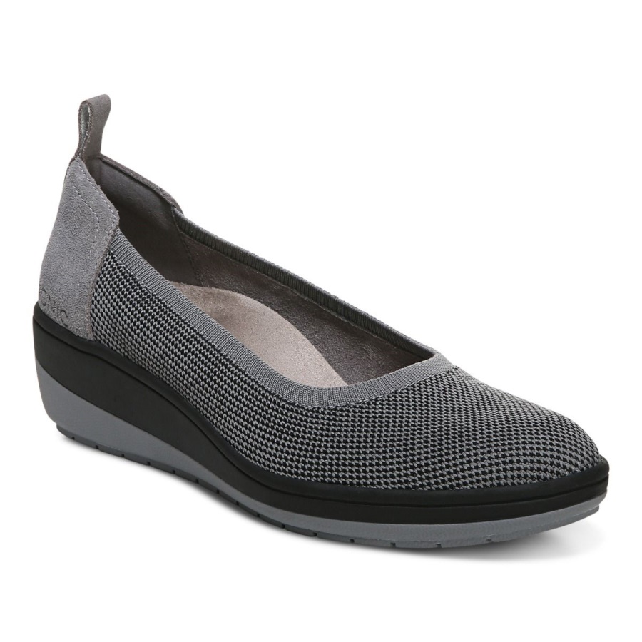 Jacey Knit Wedge Vionic Charcoal