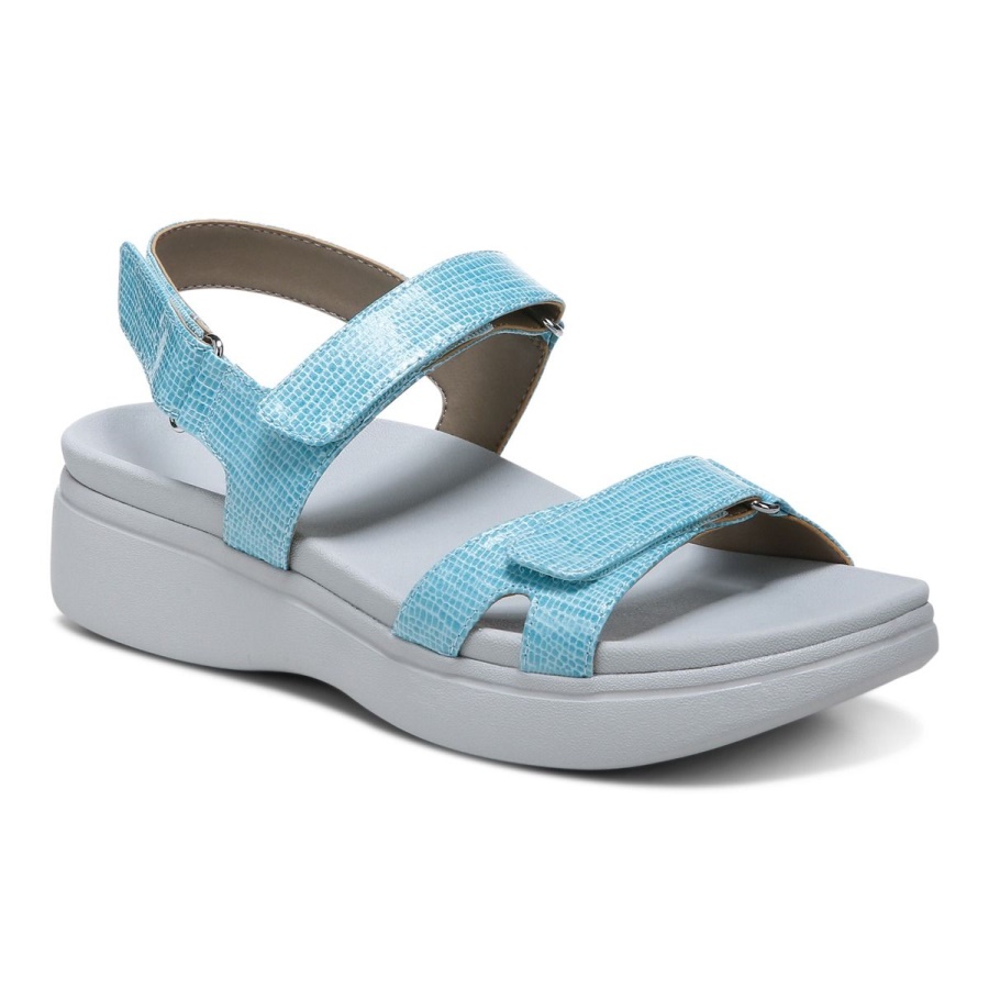 Nuala Sandal Vionic Porcelain Blue