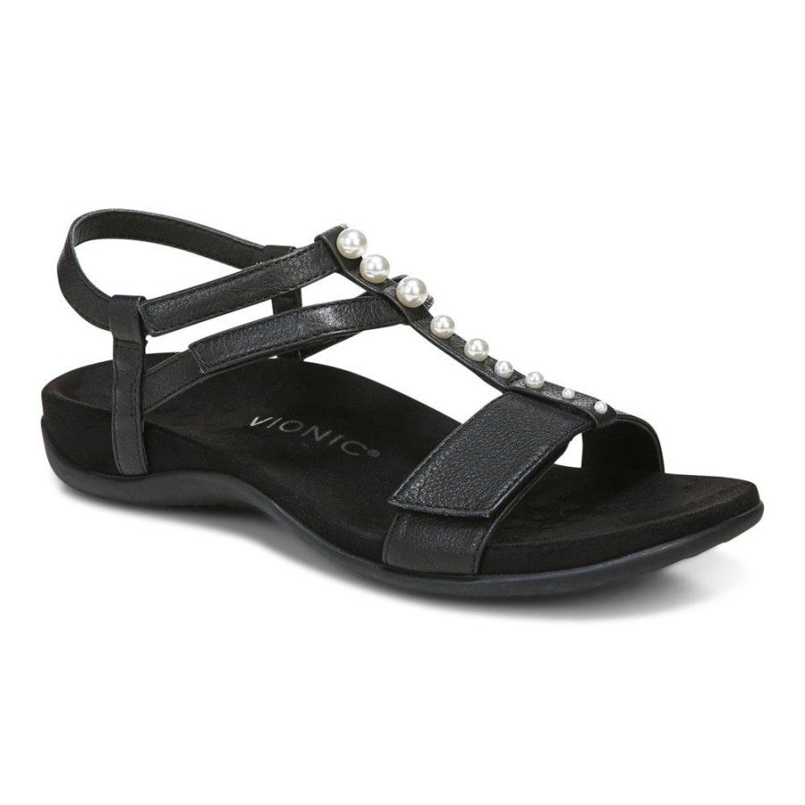 Vionic Black Mikah Sandal