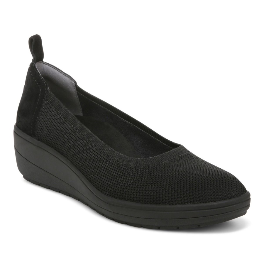 Vionic Jacey Knit Wedge Black