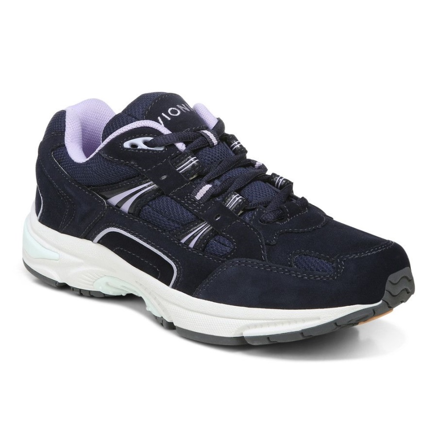 Walker Classic Trainer Vionic Navy/Purple Heather