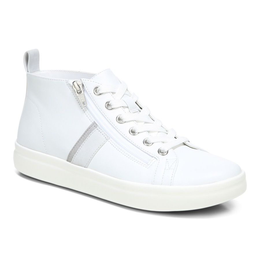 White Stevie High Top Trainer Vionic