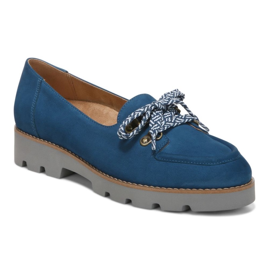 Dark Blue Vionic Teagan Lace Up Loafer