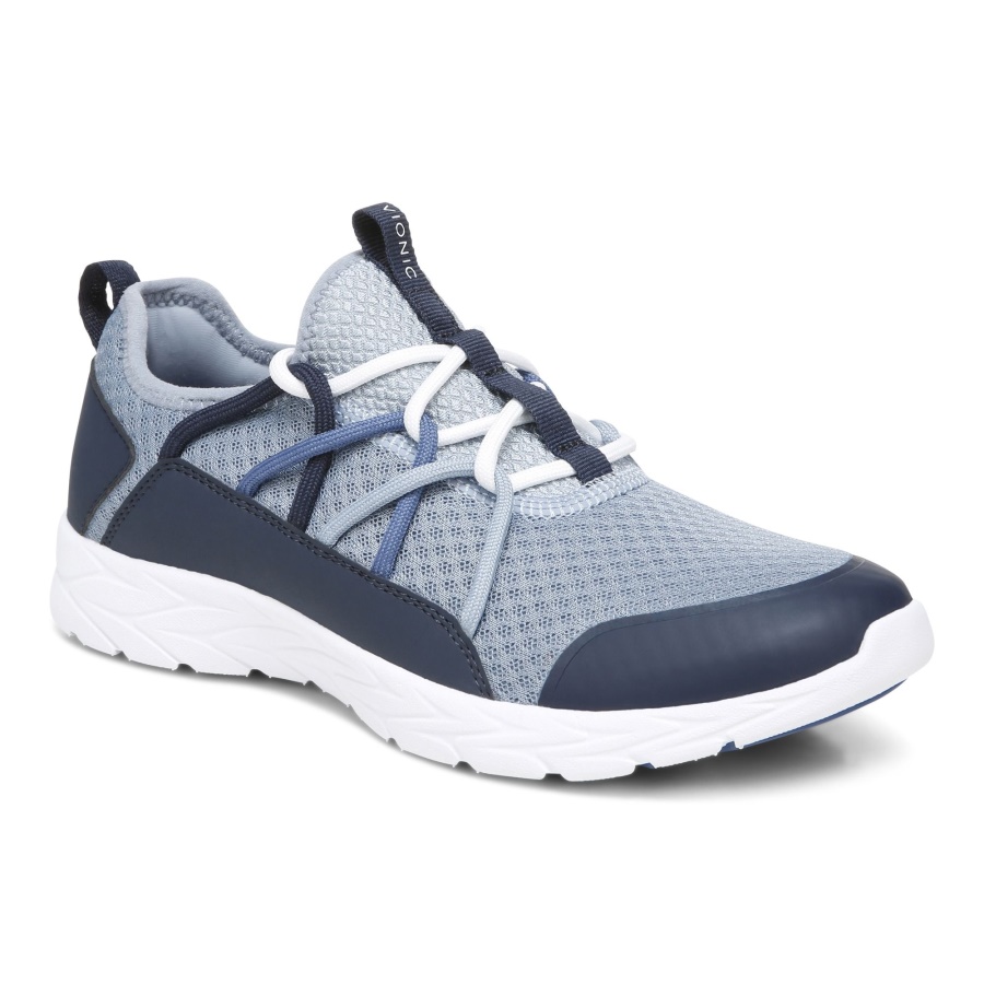 Navy Zeliya Lace Up Trainer Vionic