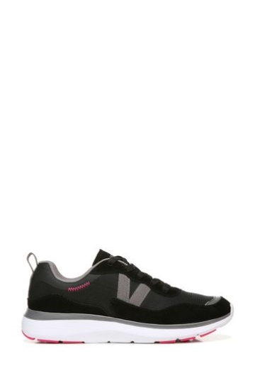 Vionic Ayse Lace Up Black Trainers