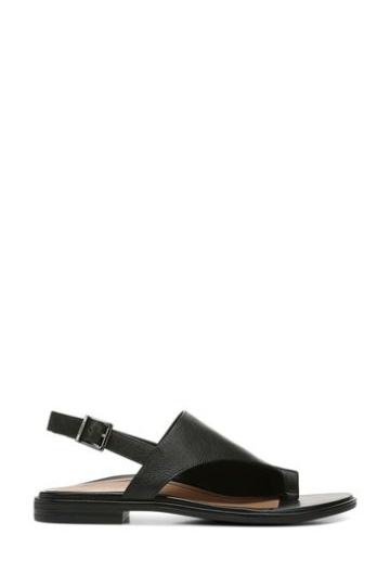 Vionic Ella Black Ankle Strap Sandals