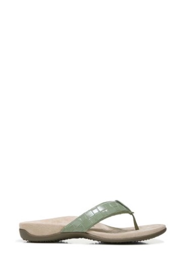 Vionic Green Layne Thong Sandals