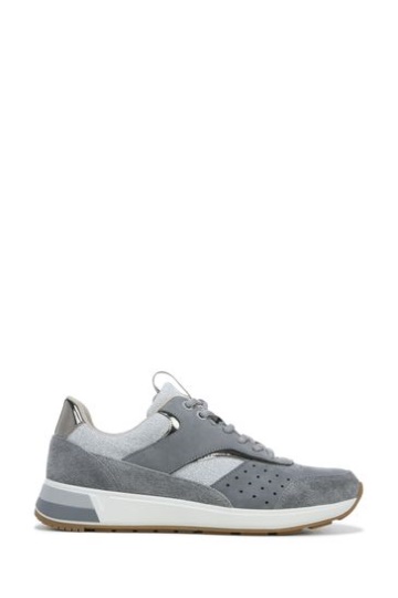 Vionic Grey Vapor/Charcoal Nubuck Nova Lace Up Trainers