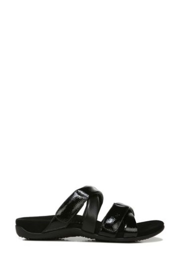 Vionic Hadlie Black Slider Sandals