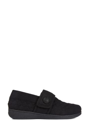 Vionic Jackie Black Slippers