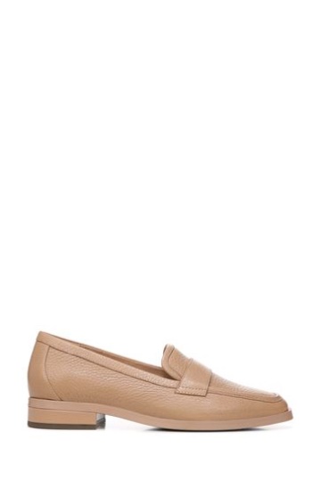Vionic Macaroon Tumbled Leather Nude Sellah Slip On Shoes