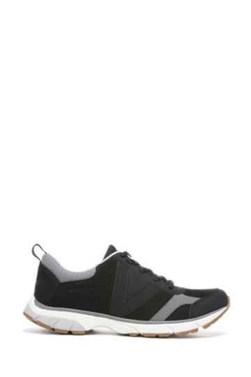 Vionic Zanny Black/Charcoal Lace Up Trainers